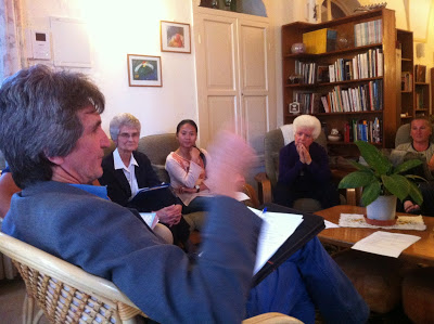 Sion brothers and sisters discuss Nostra Aestate in Jerusalem.