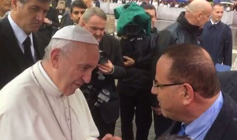 Pope Francis: ‘God promised the land to the people of Israel’.