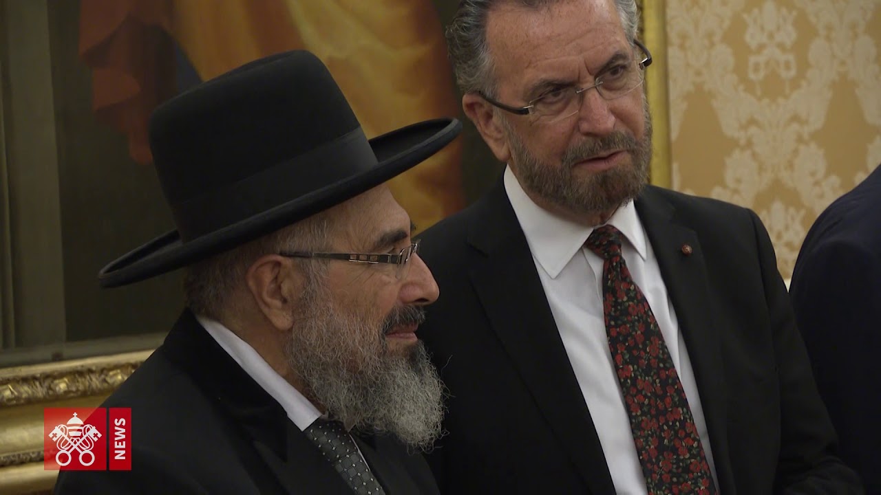 Pope meets with delegation of Chief Rabbinate of Israel.